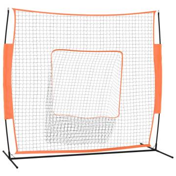 Portable Baseball Net Red&Black - 219x107x212 cm | HipoMarket