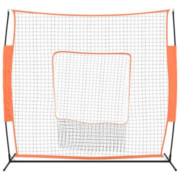 Portable Baseball Net Red&Black - 219x107x212 cm | HipoMarket