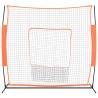 Portable Baseball Net Red&Black - 219x107x212 cm | HipoMarket