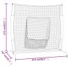 Portable Baseball Net Red&Black - 219x107x212 cm | HipoMarket