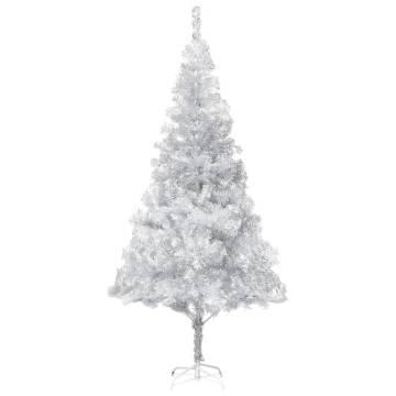 Artificial Pre-lit Christmas Tree Silver 240 cm with Ball Set