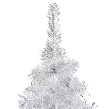 Artificial Pre-lit Christmas Tree Silver 240 cm with Ball Set