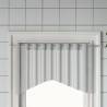 Curtain Rails 2 pcs White and Silver 90-130 cm Aluminium Size 90-130 cm 