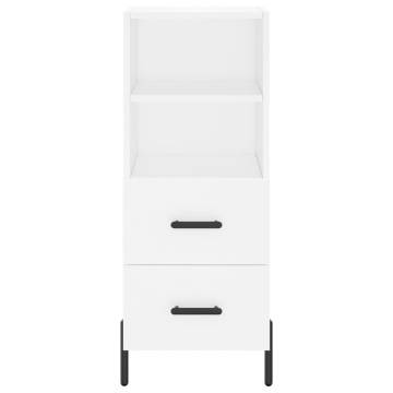 Stylish Highboard White 34.5x34x180 cm - Hipomarket