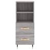 Elegant Grey Sonoma Highboard - 34.5x34x180 cm | Hipo Market