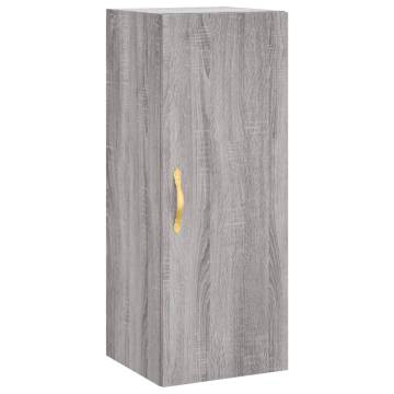 Elegant Grey Sonoma Highboard - 34.5x34x180 cm | Hipo Market