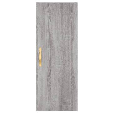 Elegant Grey Sonoma Highboard - 34.5x34x180 cm | Hipo Market