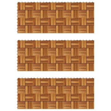 Decking Tiles 30 x 30 cm Acacia Set of 30 - Durable & Stylish