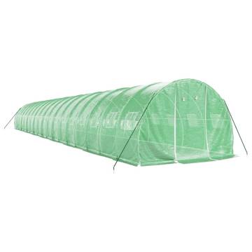 Greenhouse with Steel Frame Green 54 m² - Hipomarket UK