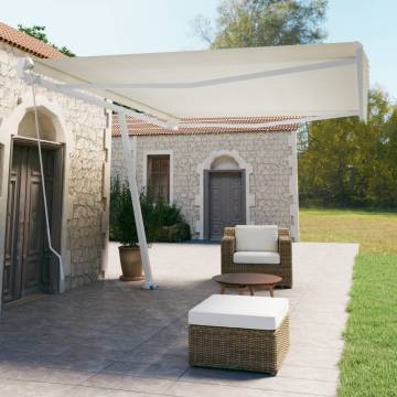 Retractable Awning 500x350 cm - Cream - Hipomarket