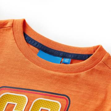 Kids' Long Sleeve T-Shirt Dark Orange - Size 128 | HipoMarket