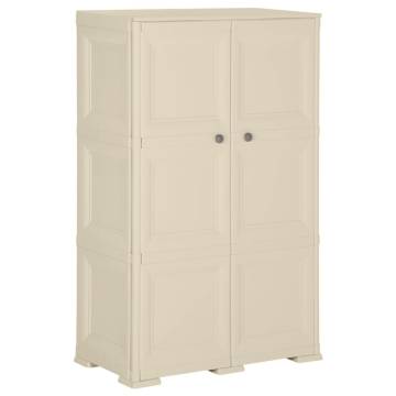 Plastic Cabinet 79x43x125 cm - Wood Design Angora White