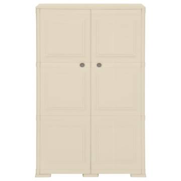 Plastic Cabinet 79x43x125 cm - Wood Design Angora White