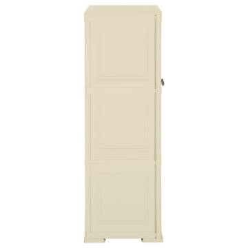 Plastic Cabinet 79x43x125 cm - Wood Design Angora White