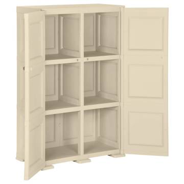 Plastic Cabinet 79x43x125 cm - Wood Design Angora White