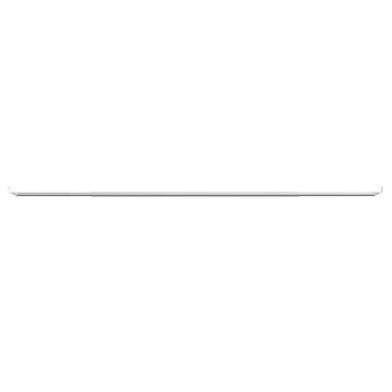 Curtain Rails 2 pcs White & Silver 90-130 cm Aluminium - Buy Now