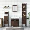 4-Piece Brown Oak Bathroom Furniture Set - High Quality & Stylish