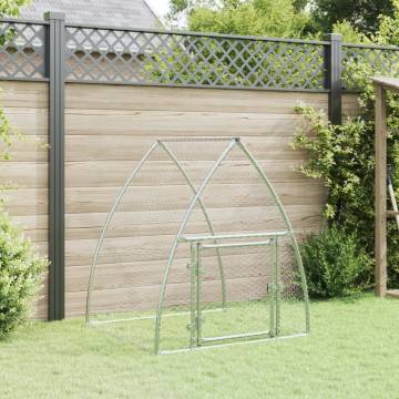 Chicken Cage Silver 100x105x120 cm - Galvanised Steel