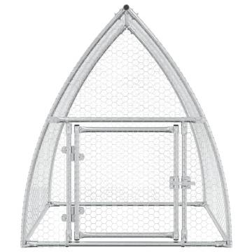 Chicken Cage Silver 100x105x120 cm - Galvanised Steel