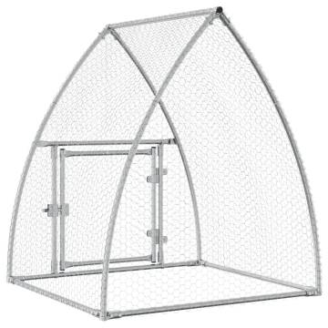 Chicken Cage Silver 100x105x120 cm - Galvanised Steel