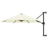 Wall-Mounted Parasol with Metal Pole 300 cm Sand Colour sand Quantity in Package 1 