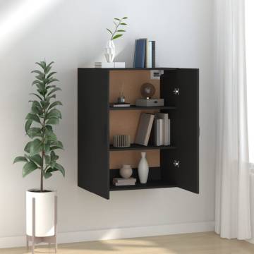 Hanging Cabinet Black 69.5x34x90 cm - Stylish Storage Solution