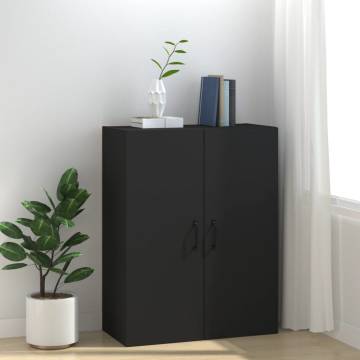 Hanging Cabinet Black 69.5x34x90 cm - Stylish Storage Solution