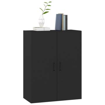 Hanging Cabinet Black 69.5x34x90 cm - Stylish Storage Solution