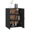 Hanging Cabinet Black 69.5x34x90 cm - Stylish Storage Solution