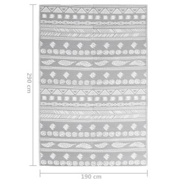 Stylish Outdoor Rug Grey 190x290 cm | Hipomarket UK