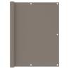 Balcony Screen Taupe 120x300 cm Oxford Fabric Colour taupe Size 120 x 300 cm Quantity in Package 1 