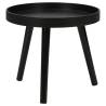 Stylish Home&Styling 2 Piece Round Black Side Table Set