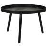 Stylish Home&Styling 2 Piece Round Black Side Table Set