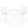 Elegant 3 Piece White Bistro Set - Cast Aluminium Furniture