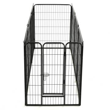 Dog Playpen 8 Panels Steel 80x100 cm - Safe & Durable