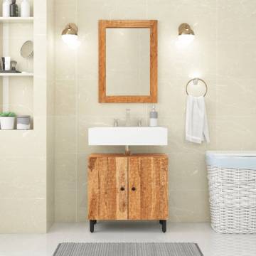 Bathroom Sink Cabinet - Solid Wood Acacia 62x33x58 cm