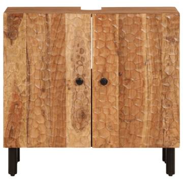 Bathroom Sink Cabinet - Solid Wood Acacia 62x33x58 cm