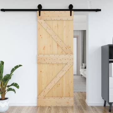 NARVIK Solid Wood Pine Door 95x210 cm - Enhance Your Home