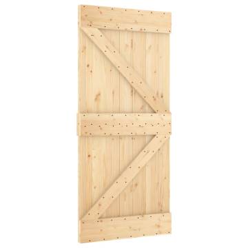 NARVIK Solid Wood Pine Door 95x210 cm - Enhance Your Home