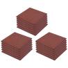 Fall Protection Tiles 18 pcs Rubber - 50x50 cm Red