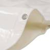 Heavy-Duty Tarpaulin 650 g/m² 4x7 m White - Versatile Protection