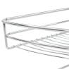 2-Tier Kitchen Wire Basket - Silver, 180° Rotatable | Hipo Market