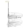 2-Tier Kitchen Wire Basket - Silver, 180° Rotatable | Hipo Market