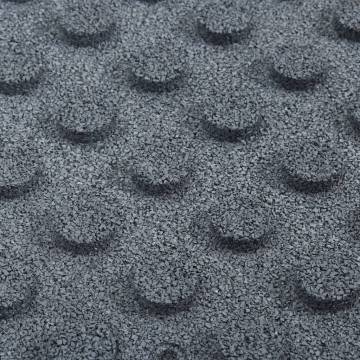 Fall Protection Rubber Tiles - 12 pcs, 50x50 cm, Grey