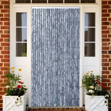 Insect Curtain Silver 100x220 cm Chenille - Hipomarket