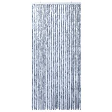 Insect Curtain Silver 100x220 cm Chenille - Hipomarket