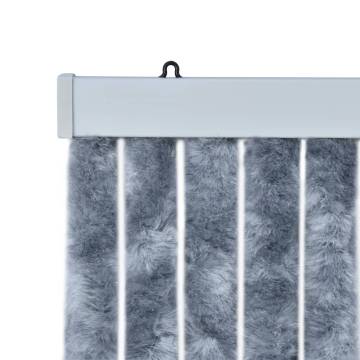 Insect Curtain Silver 100x220 cm Chenille - Hipomarket