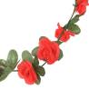 Artificial Flower Garlands - 6 pcs Spring Red 250 cm