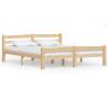 Solid Pinewood Bed Frame 160x200 cm - Modern Bedroom Style