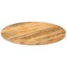 Round Solid Wood Mango Table Top Ø 90x3.8 cm - Unique Design